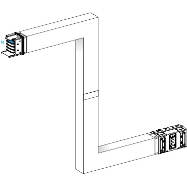 Schneider Electric Canalis KS Canalis - zed - omhoog of omlaag - A,B,C - M to M - brandscherm - 1000