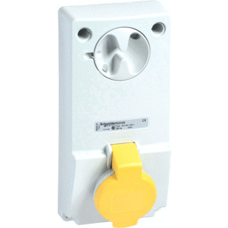 Schneider Electric cee inbouwcont.doos vergrendelbaar 16a