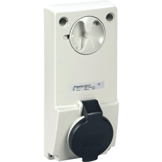 Schneider Electric cee inbouwcont.doos vergrendelbaar 16a