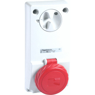 Schneider Electric cee inbouwcont.doos vergrendelbaar 16a