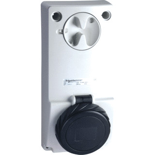 Schneider Electric cee inbouwcont.doos vergrendelbaar 16a