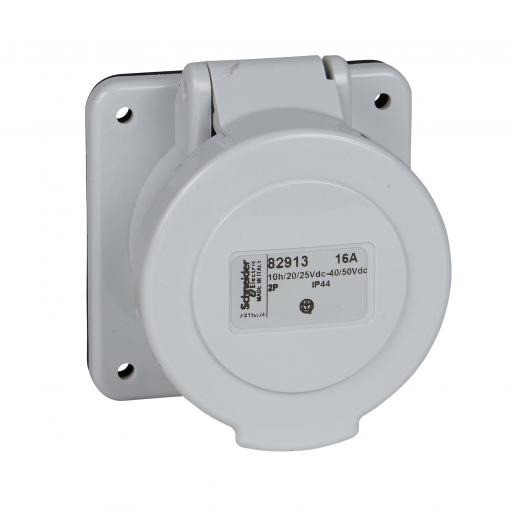 Schneider Electric cee inbouwcont.doos recht 32a 3P 50V 1