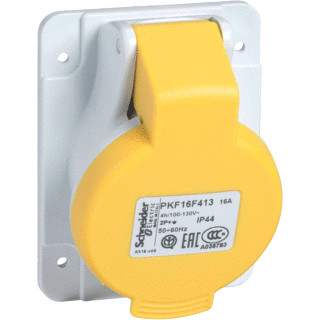 Schneider Electric cee inbouwcont.doos 16a 3P 110V 4H ip44