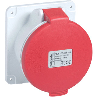 Schneider Electric cee inbouwcont.doos 16a 5P 400V 6H ip44