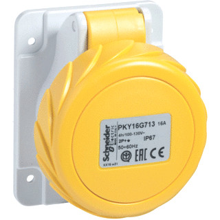 Schneider Electric cee inbouwcont.doos 16a 4P 110V 4H ip67