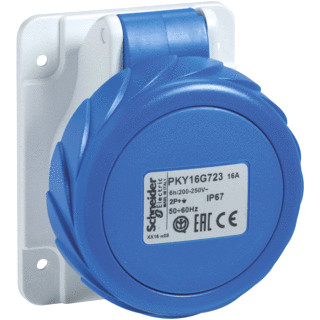 Schneider Electric cee inbouwcont.doos 16a 3P 220V 6H ip67