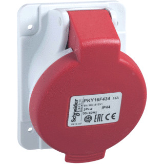 Schneider Electric cee inbouwcont.doos 32a 5P 400V 6H ip44 Schneider Electric cee inbouwcont.doos 32a 5P 400V 6H ip44