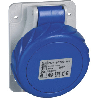 Schneider Electric cee inbouwcont.doos 32a 3P 220V 6H ip67