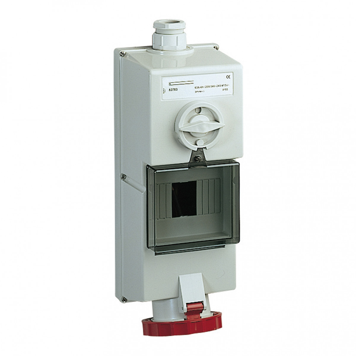 Schneider Electric cee wandcont.doos vergrendelbaar 63a4p