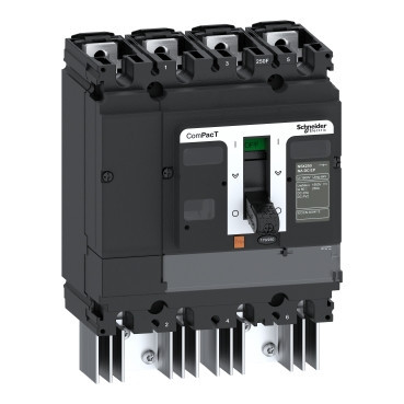 Schneider Electric ComPacT for DC networks, new genera Lastscheider Compact nsx250na DC ep, 4 polen, vast, 100a nominale waar