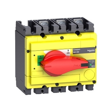 Schneider Electric ComPact INS/INV Compact Ins250-160a 3P - lastscheider - vast - rood/geel