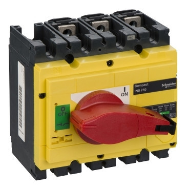 Schneider Electric ComPact INS/INV Compact Ins250 - lastscheider - 3P - 250a - rood/geel