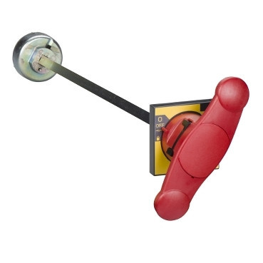 Schneider Electric ComPact INS/INV Verlengde Draaibediening - rood/geel - off vergrendelaar -accessoires