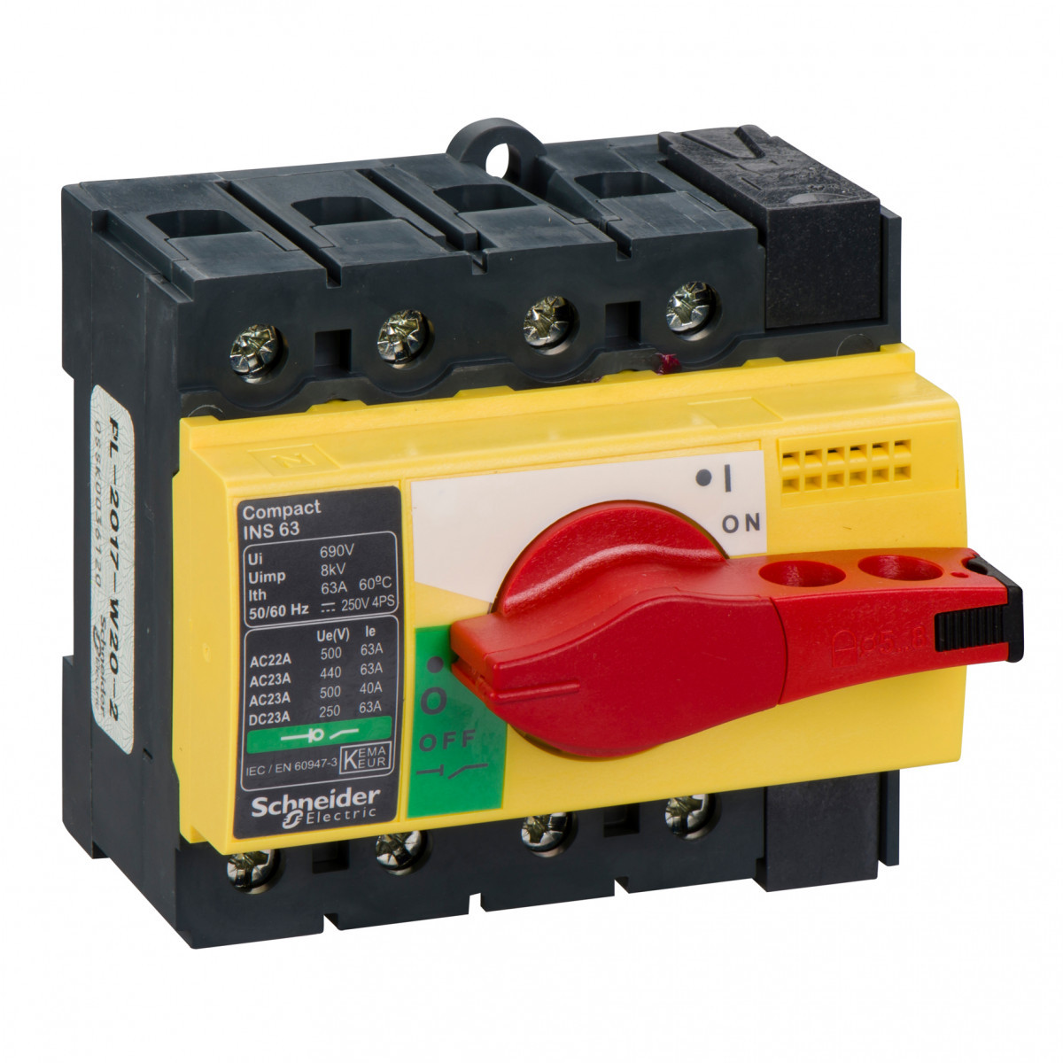 Schneider Electric COMP INS63 4P LASTSCHAK R/G