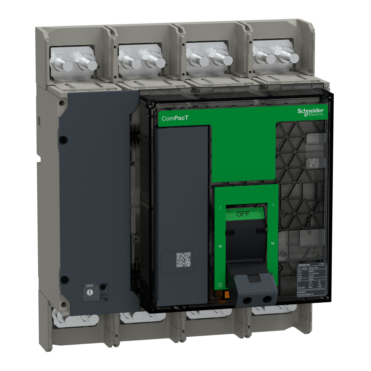 Schneider Electric ComPacT NS NA, new generation Compact Lastschakelaar 630na 4P 630a compleet