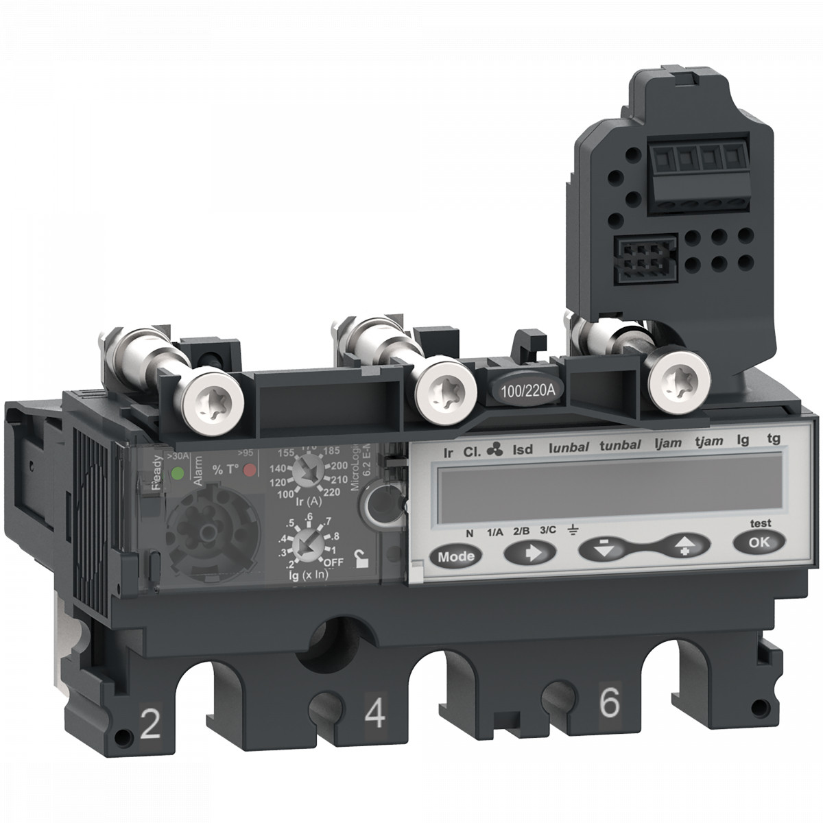 Schneider Electric ComPacT NSX, new generation Compact - trip unit - NSX100 - ac - 3P3D - 50a - 6.2em