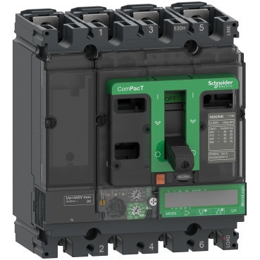Schneider Electric ComPacT NSX, new generation Compact - vermogenschakelaar - NSX250F - 36ka - ac - 4P4D - 100a - 7.2