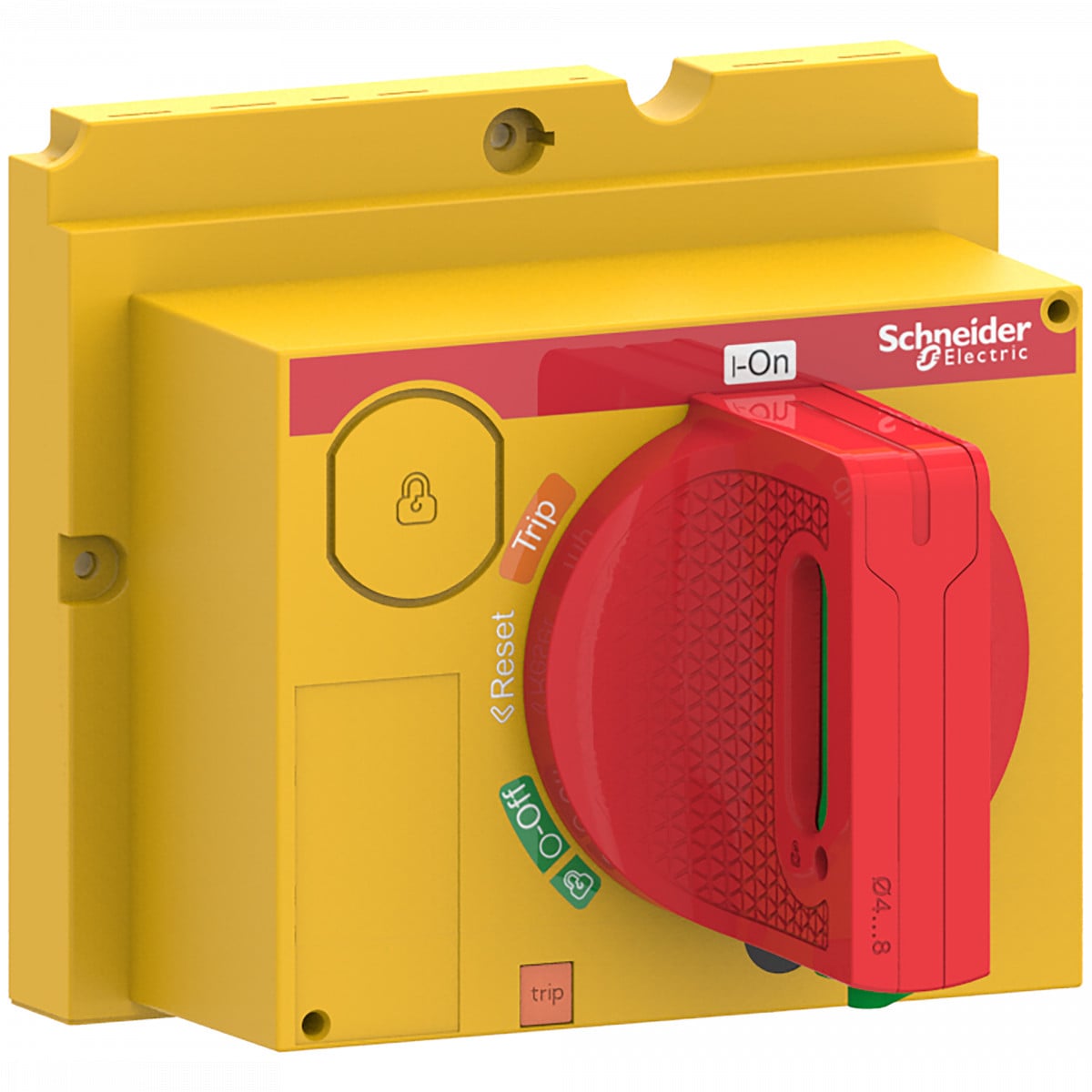Schneider Electric ComPacT NSX, new generation Compact - standaard directe draaibediening - rood/geel