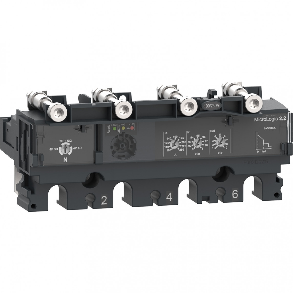 Schneider Electric ComPacT NSX, new generation Compact - trip unit - NSX100 - ac - 4P4D - 40a - 2.2