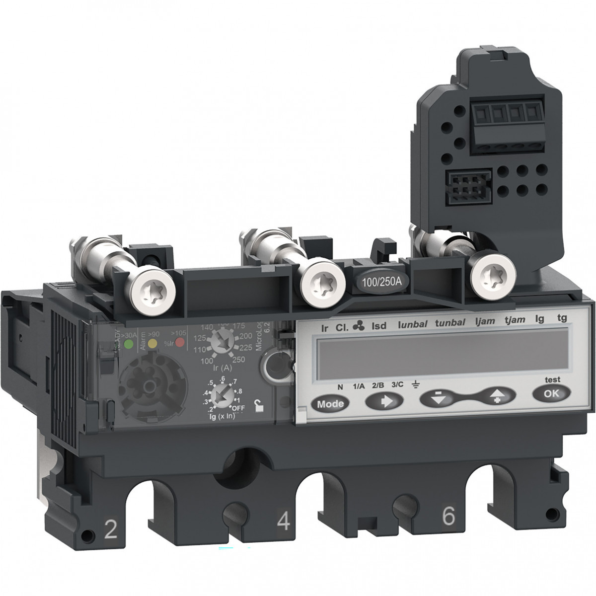 Schneider Electric ComPacT NSX, new generation Compact - trip unit - NSX160 - ac - 3P3D - 160a - 6.2e