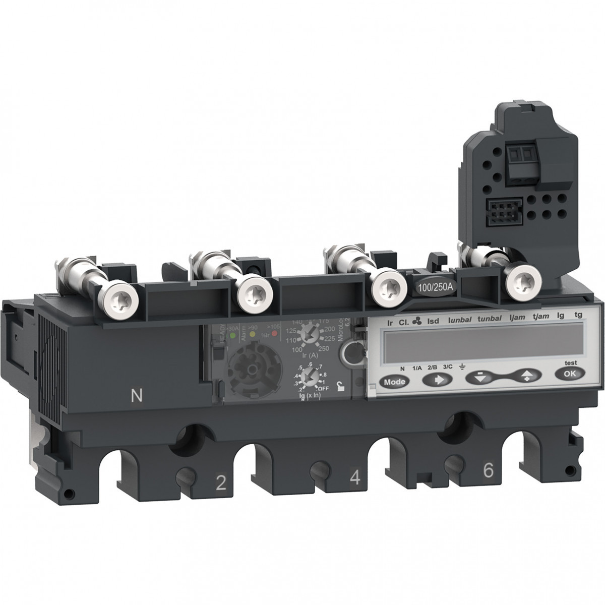 Schneider Electric ComPacT NSX, new generation Compact - trip unit - NSX250 - ac - 4P4D - 250a - 6.2e