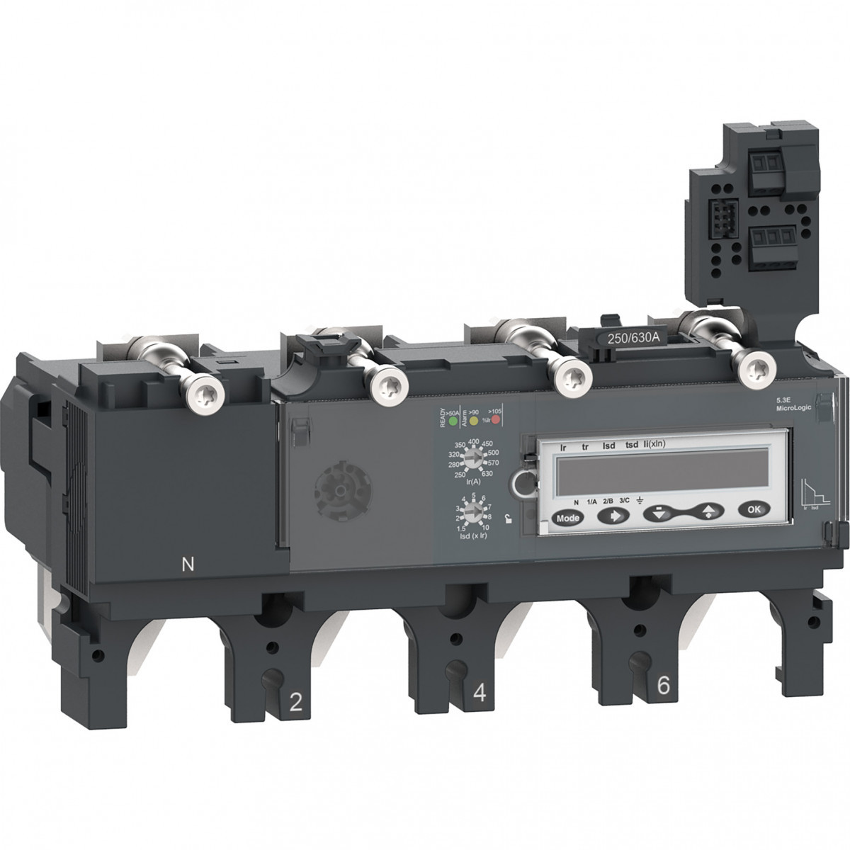 Schneider Electric ComPacT NSX, new generation Compact - trip unit - NSX400 - ac - 4P4D - 400a - 5.3e