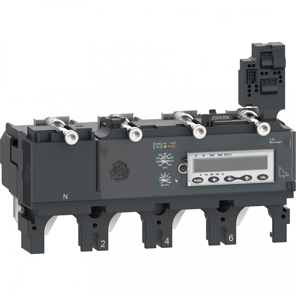 Schneider Electric ComPacT NSX, new generation Compact - trip unit - NSX400 - ac - 4P4D - 400a - 6.3e