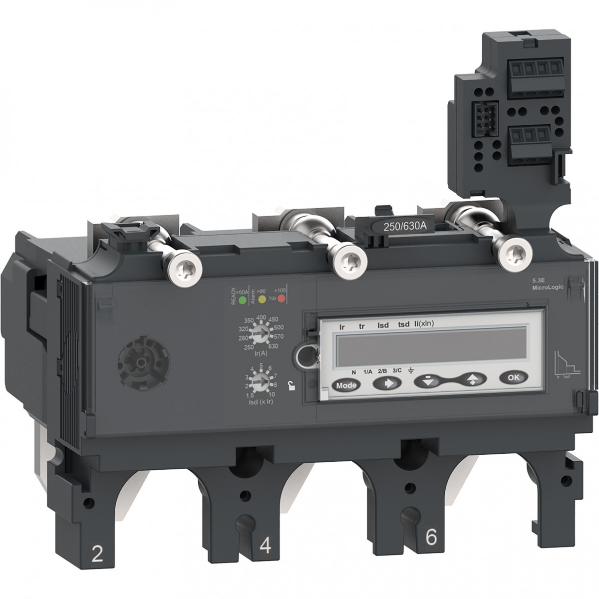 Schneider Electric ComPacT NSX, new generation Compact - trip unit - NSX630 - ac - 3P3D - 630a - 5.3e