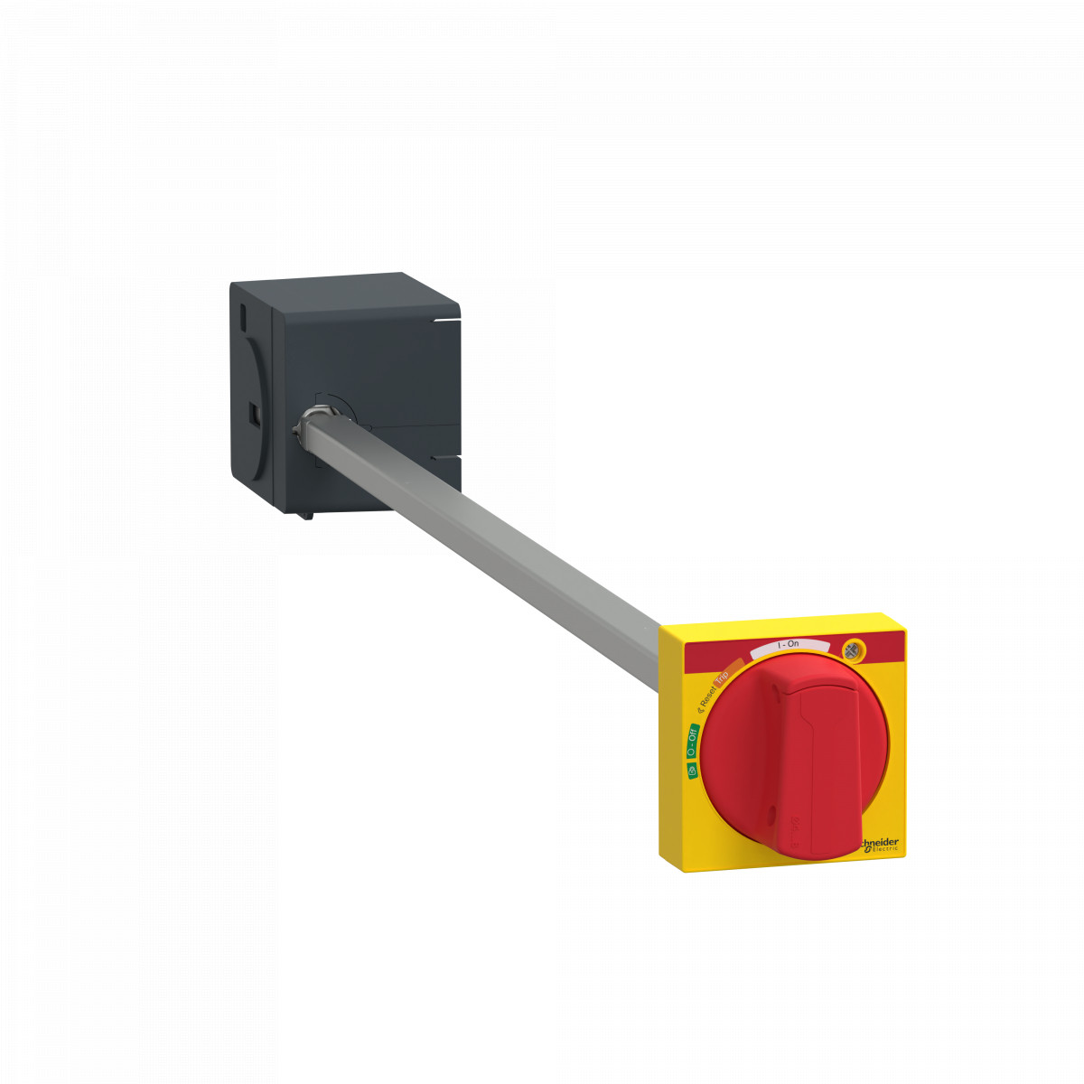 Schneider Electric ComPacT NSXm, new generation Compact - zijdelingse draaibediening - hendel - rood - NSXM PP-B GV4