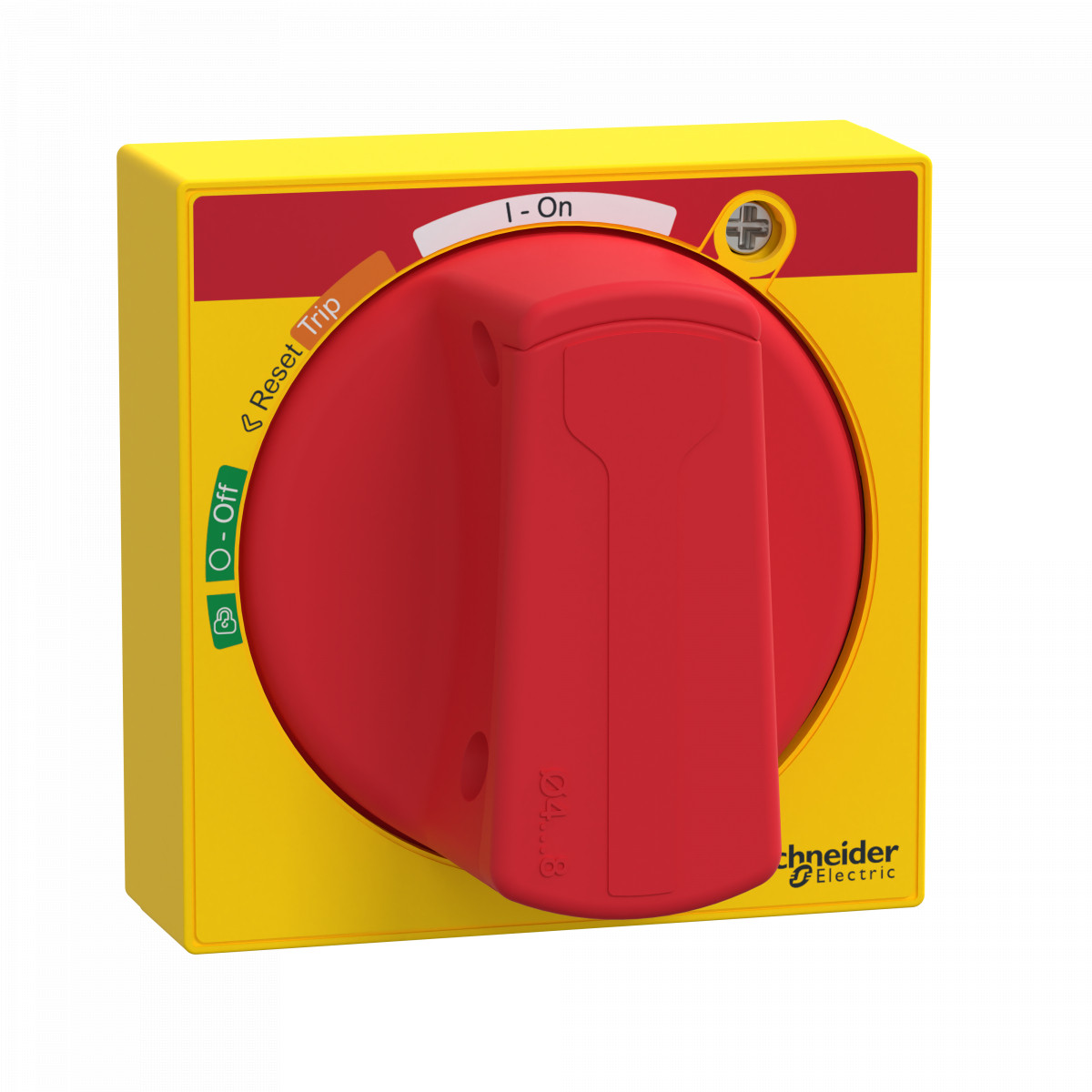 Schneider Electric ComPacT NSXm, new generation Compact - draaibediening - rood/geel - ip54 - NSXM