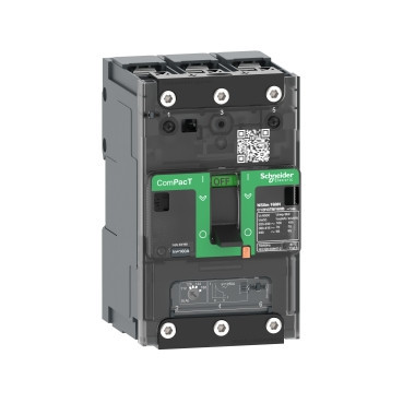 Schneider Electric ComPacT NSXm, new generation Compact - vermogenschakelaar - NSXM160N - 50ka - ac - 3P - 80a - TMD -