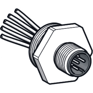 Schneider Electric connector inbouw M12/M20 4 pin