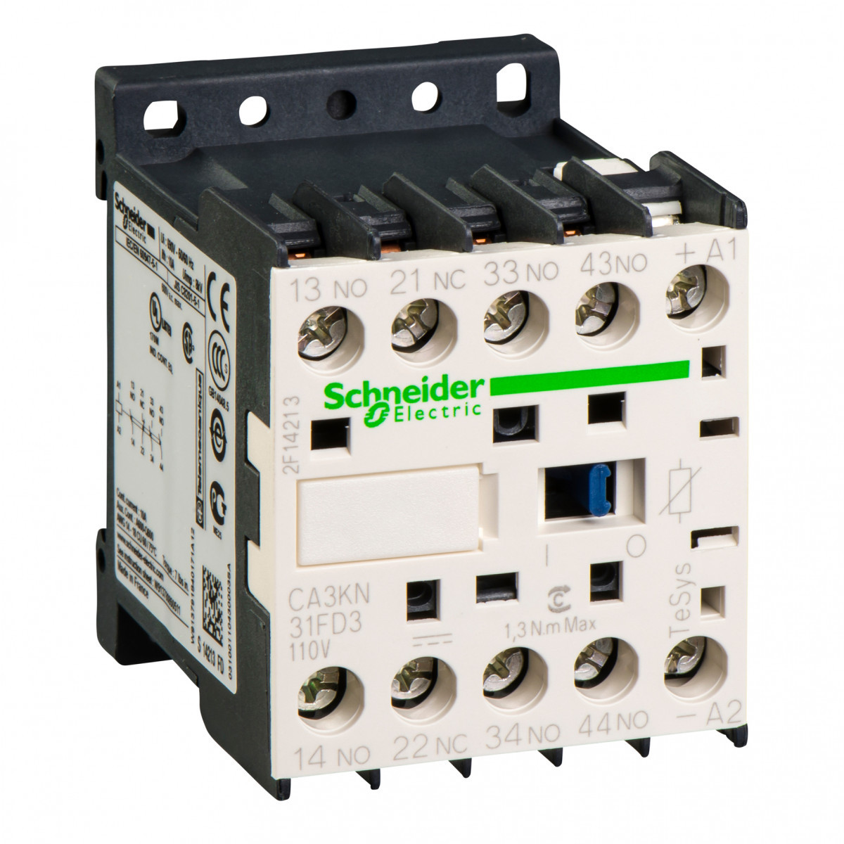 Schneider Electric cont.rel.3s+1o 110VDC ontst