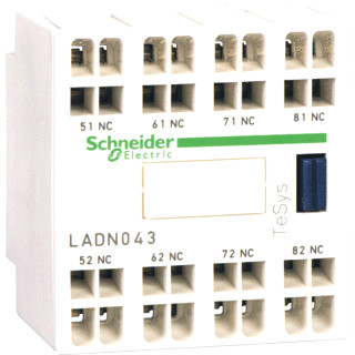 Schneider Electric contactblok 4o front vklem