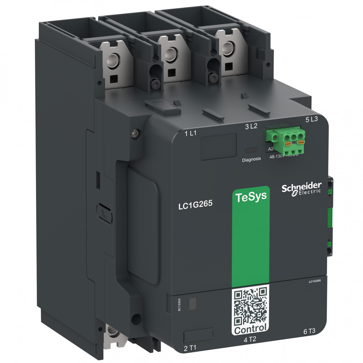 Schneider Electric TeSys Giga contactors Tesys Giga, contactor 3 polig (3no), ac-3 <=440V 500a, standaard versi