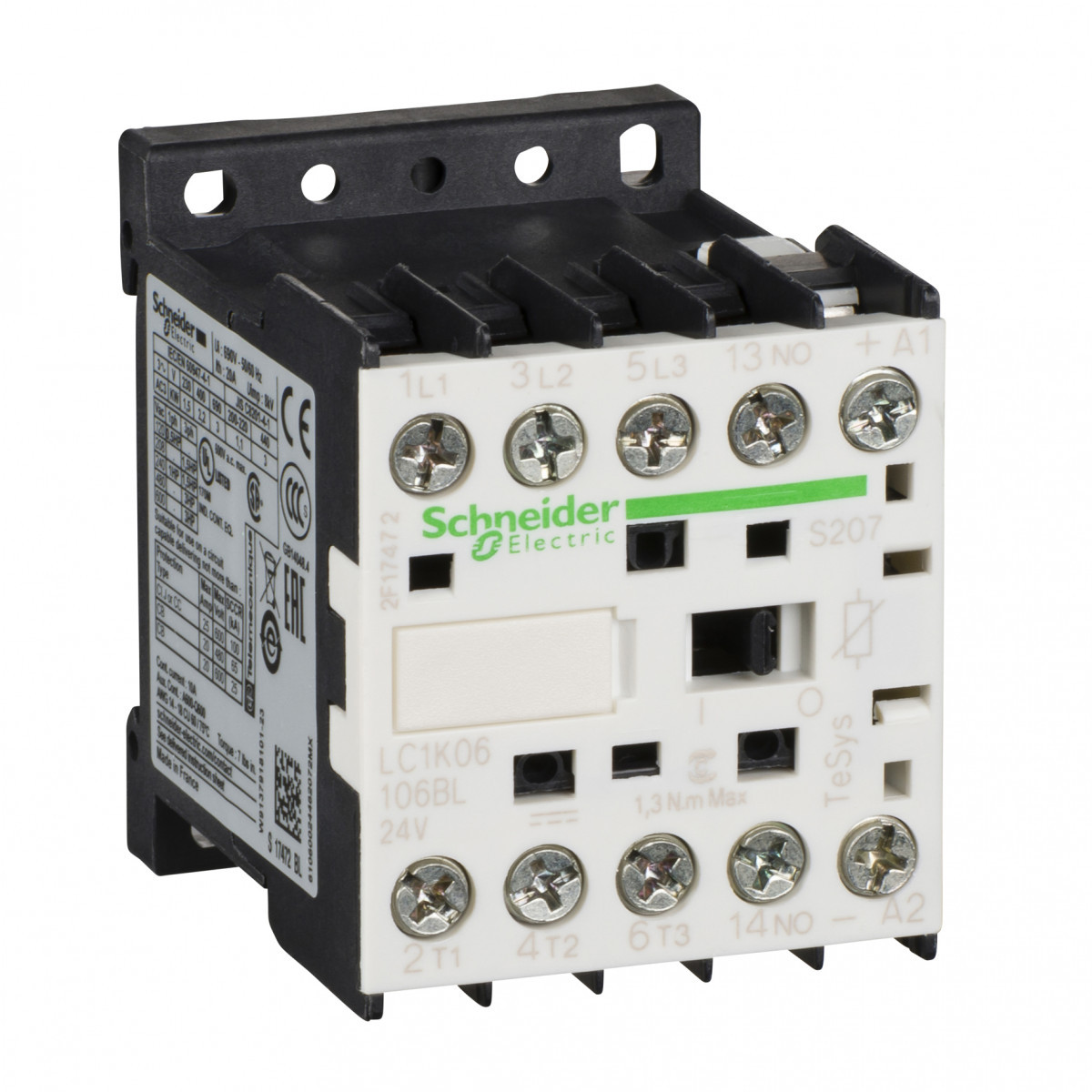 Schneider Electric TeSys K contactors Tesys K contactor 3P 9a (1no) ac3