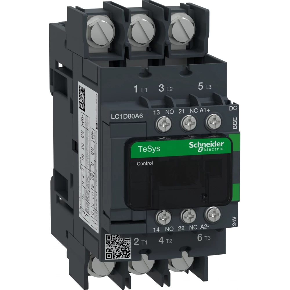 Schneider Electric contactor tesys deca 3P 66a 440V ac3 24V DC spoel ...