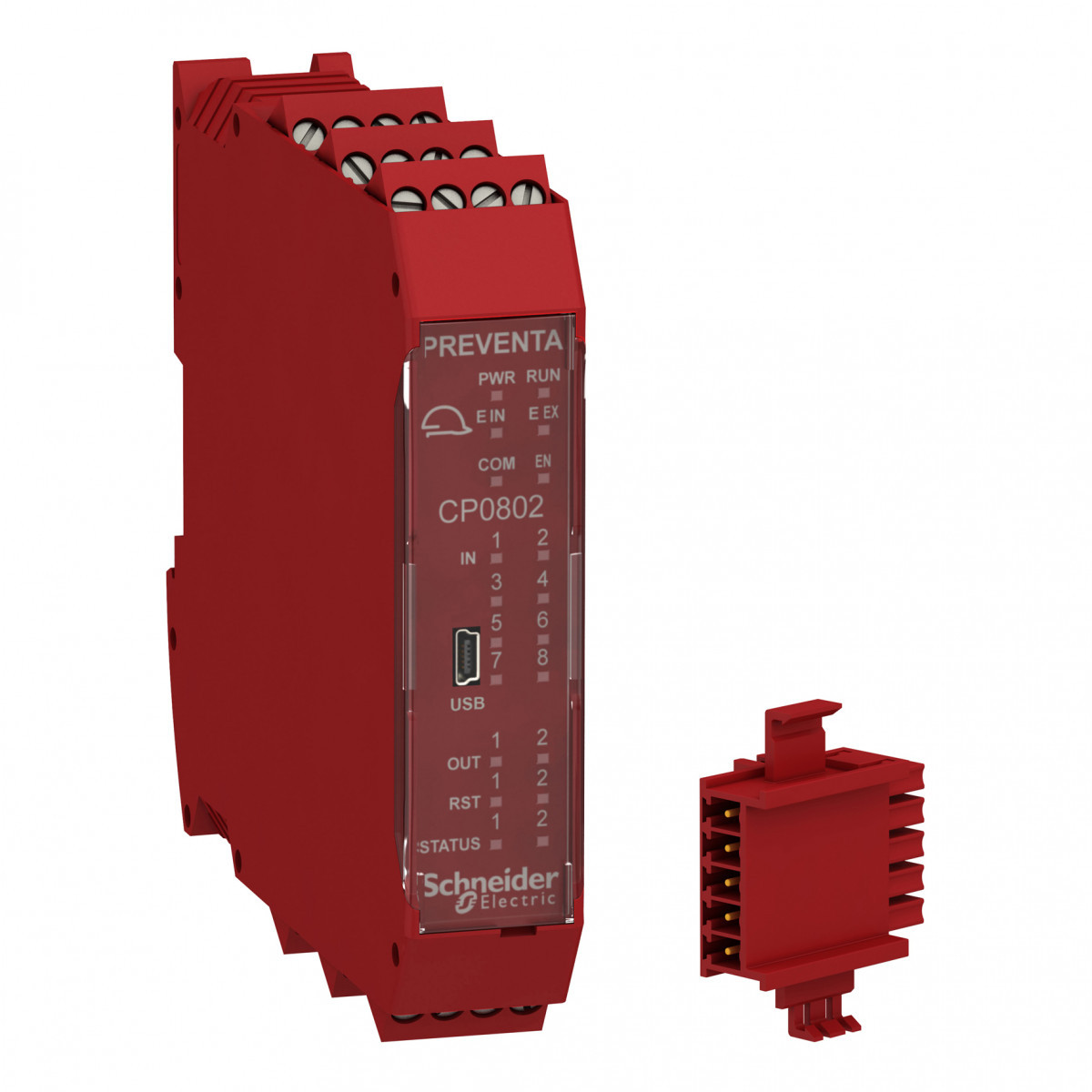 Schneider Electric Modicon MCM Safety Controller cpu screw term. combined with backplane expansion co