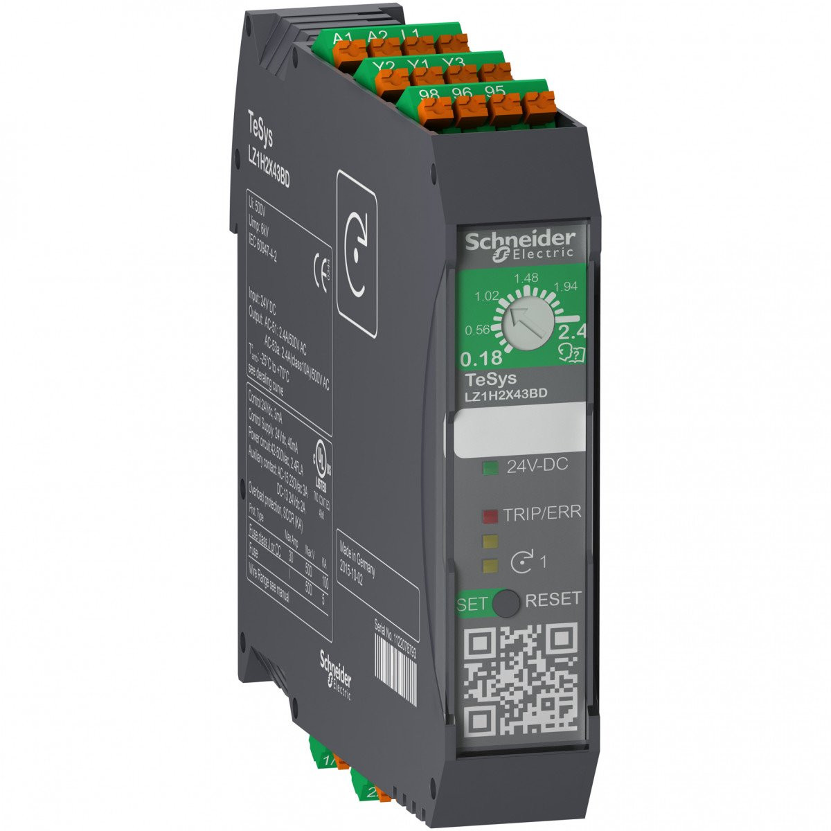 Schneider Electric D.O.L starter 0,18-2,4a 24VDC veerklem