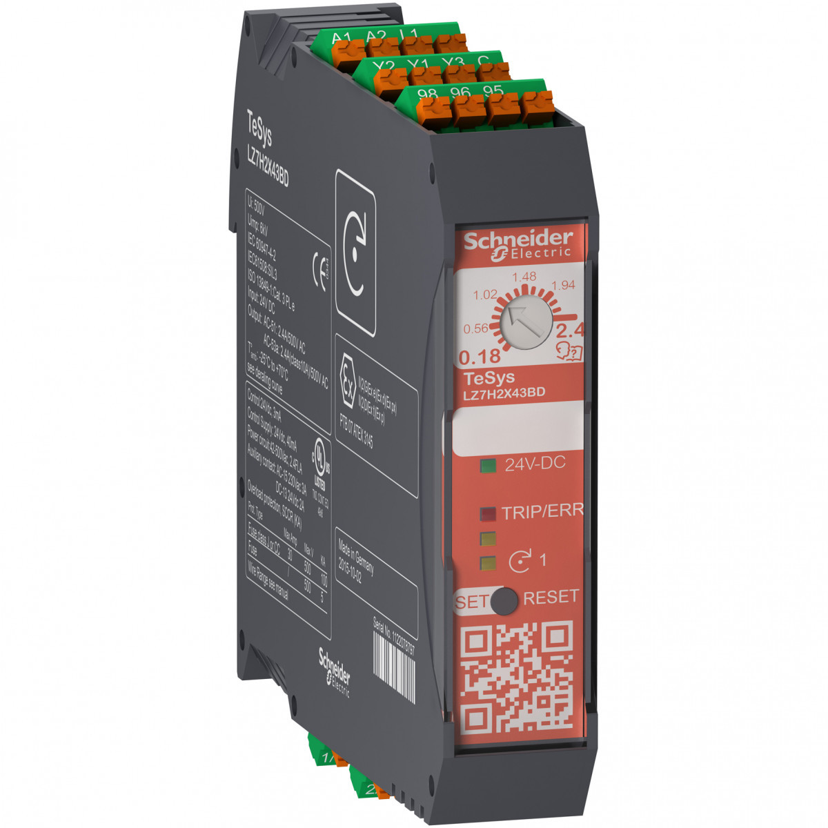 Schneider Electric D.O.L starter sto 0,18-2,4a 24VDC veerkl