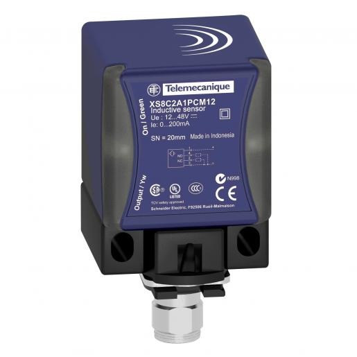 Schneider Electric osisense inductieve naderingsschakelaar schakelafstand 25MM 250HZ kunststof connector M12