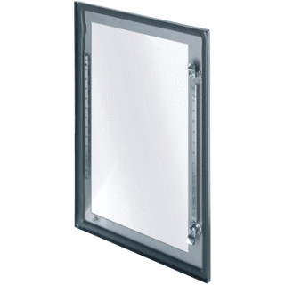 Sarel Spacial deur kast/lessenaar segmentdeur H800MM B800MM D16,5MM roestvaststaal (RVS) grijs