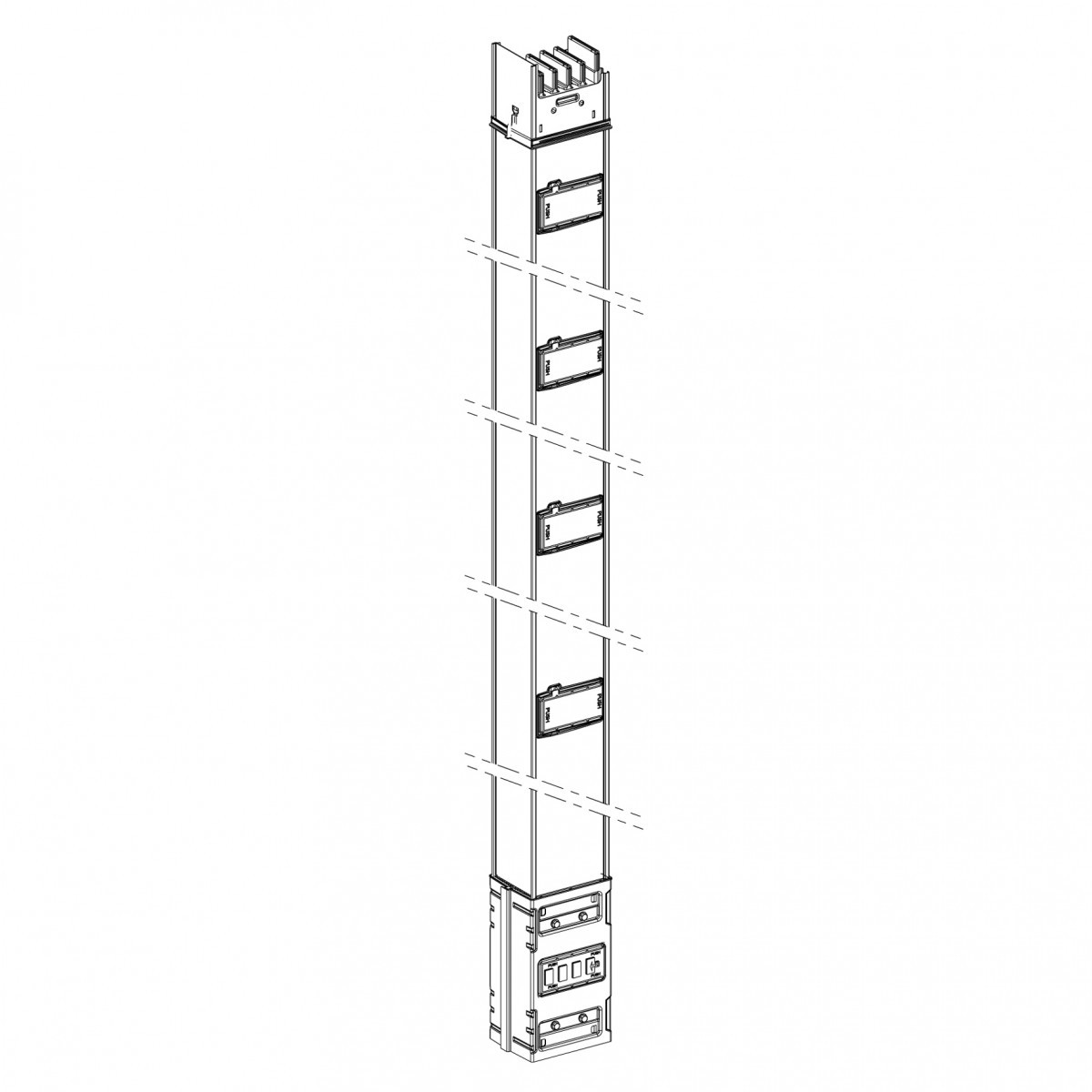 Schneider Electric distr.stijg elem.800a 2.5M 4aftak.