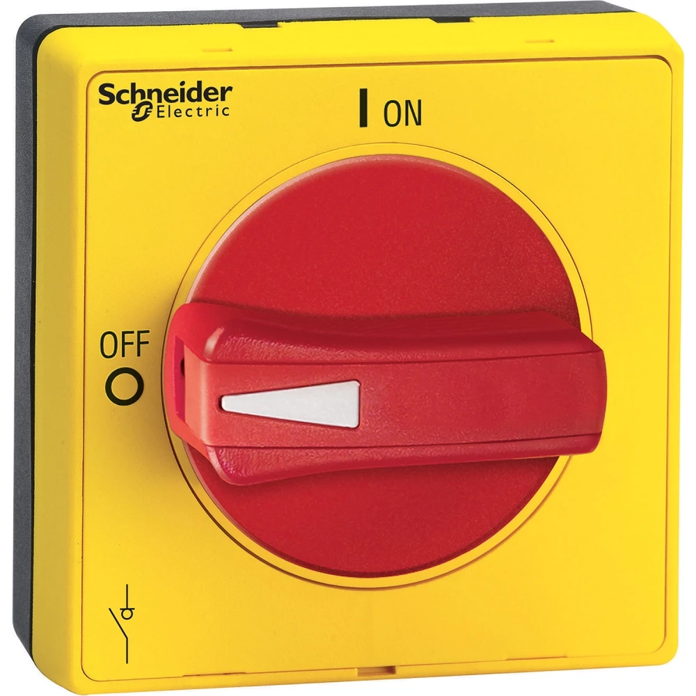 Schneider Electric draaigreep rood uitpuilend