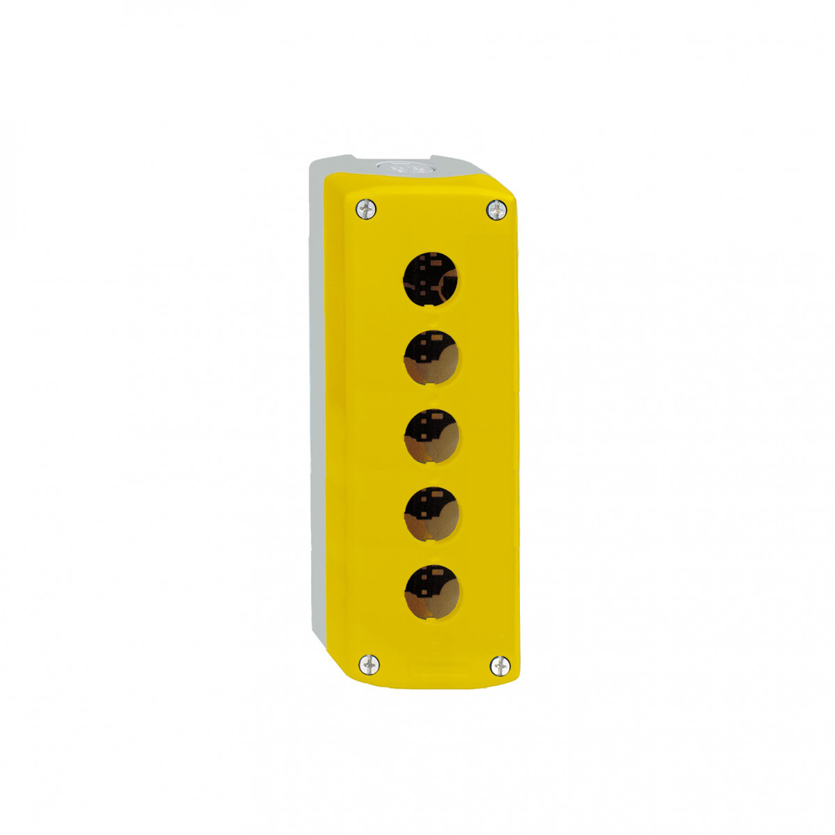 Schneider Electric drukknopkast leeg geel 5 gaten