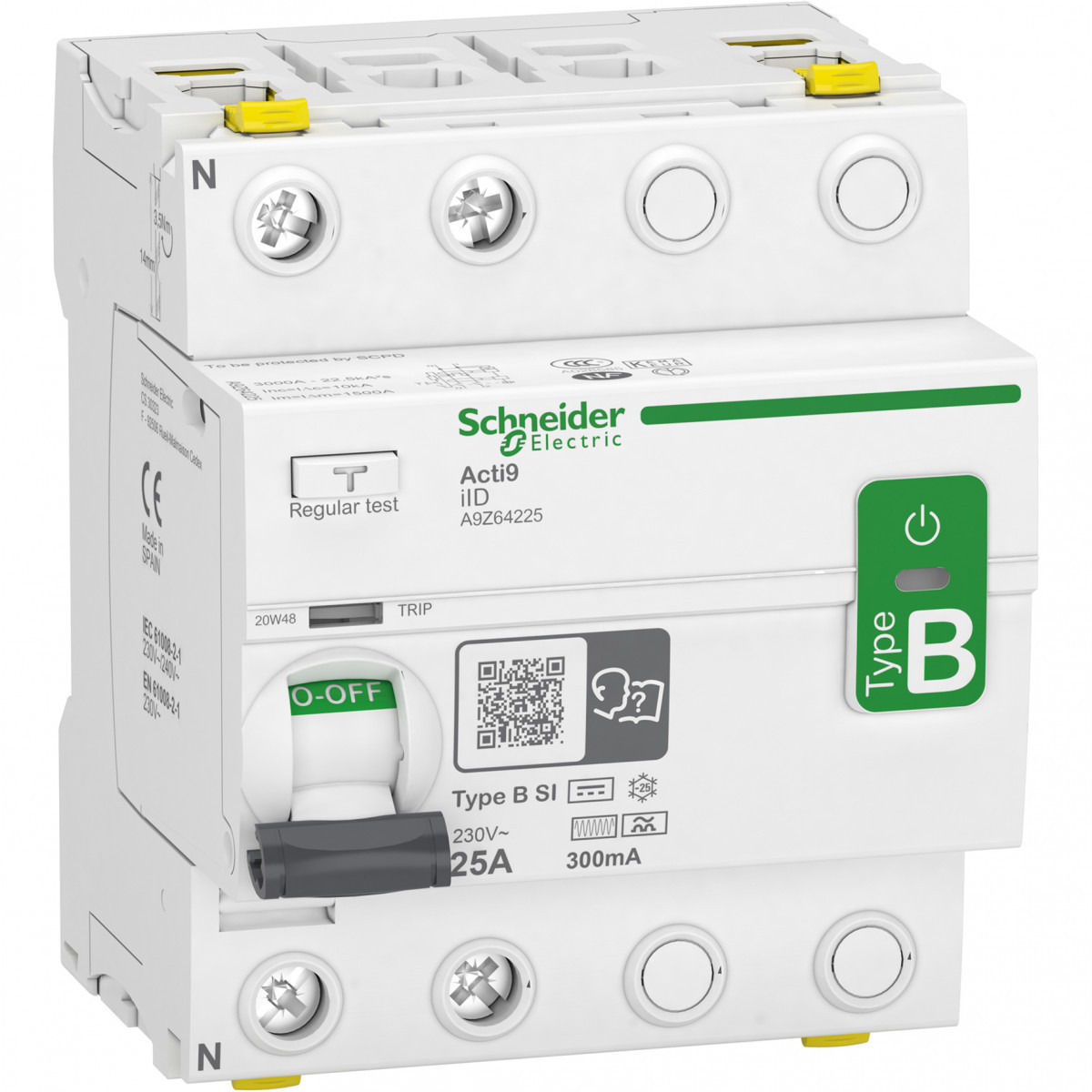Schneider Electric id aardleksch.2P 25a 300ma type B-si