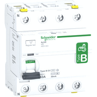 Schneider Electric id aardleksch.4P 63a 30ma type B-ev