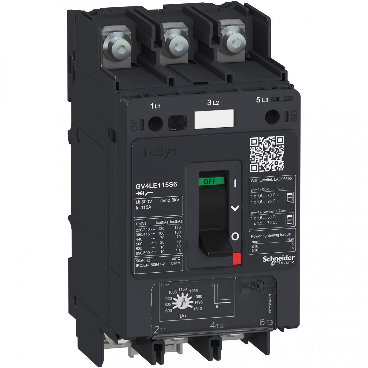 Schneider Electric M bev.tuim.300-700a 11-22KW 400V 100ka