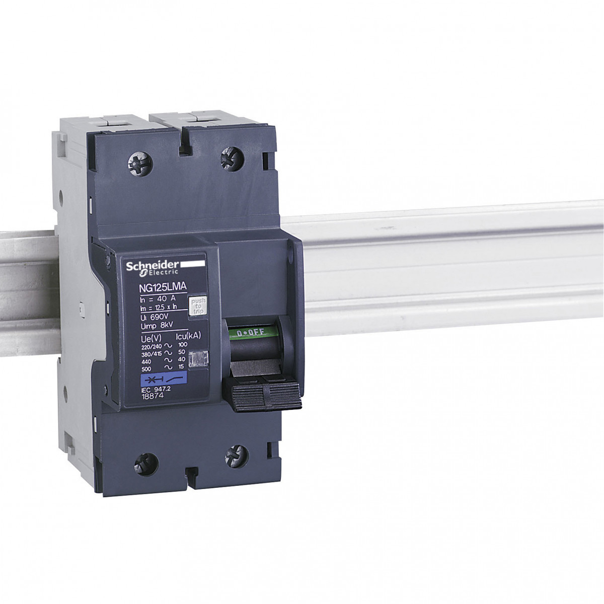 Schneider Electric acti 9 installatieautomaat overig karakteristiek 10a 2P 2 beveiligd incl nul 3te