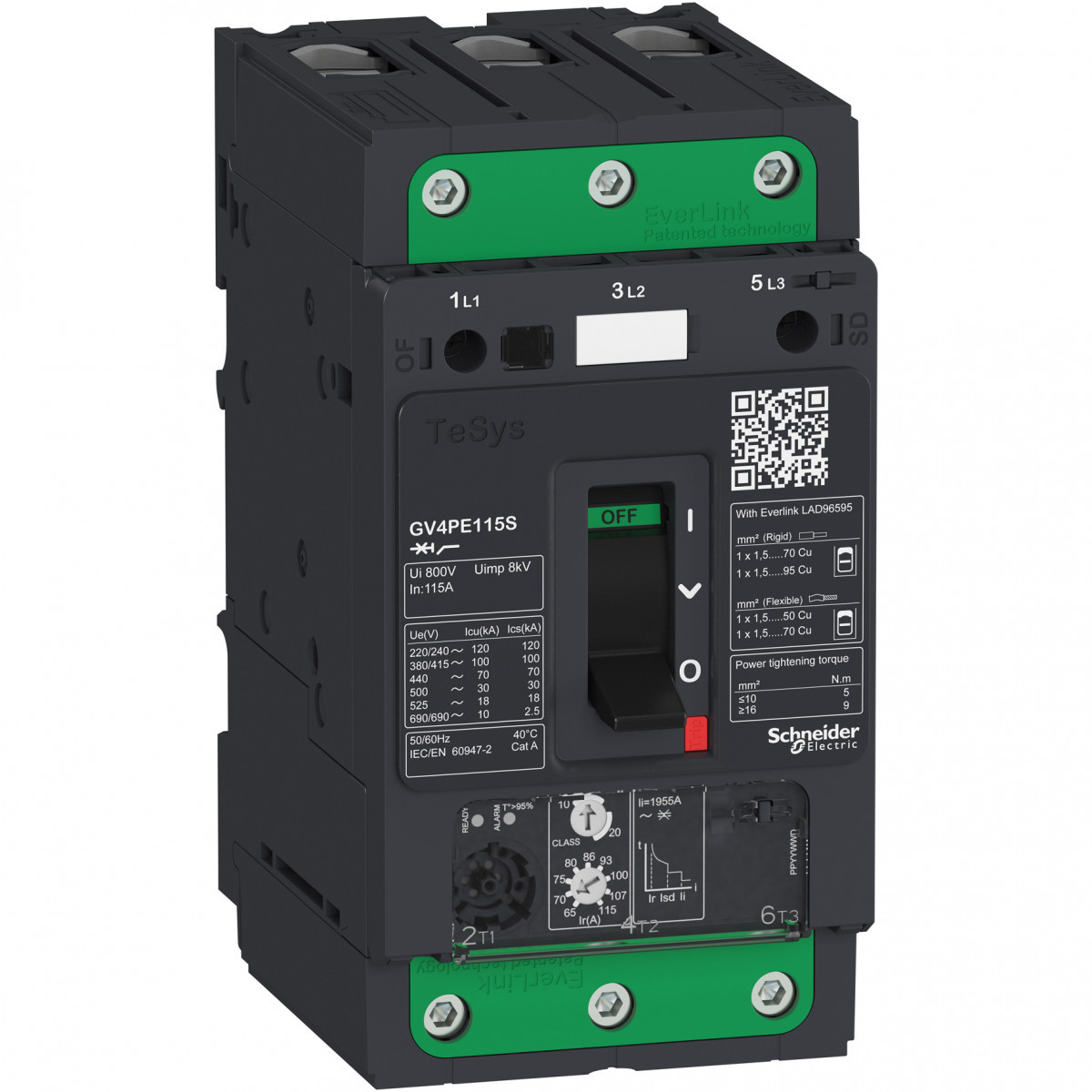 Schneider Electric T-M bev.tuim.2.9-7a 1.5-3KW 400V 50ka